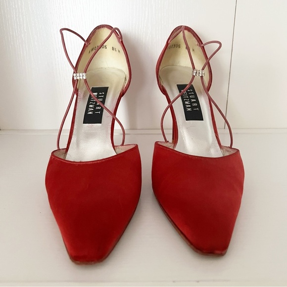 Vintage Stuart Weitzman Red Heels - Picture 2 of 6